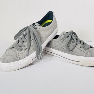 Converse Cons Skateboard Shoes Womens 8.5 Mens 6.5 Gray Punk Grunge Sneakers